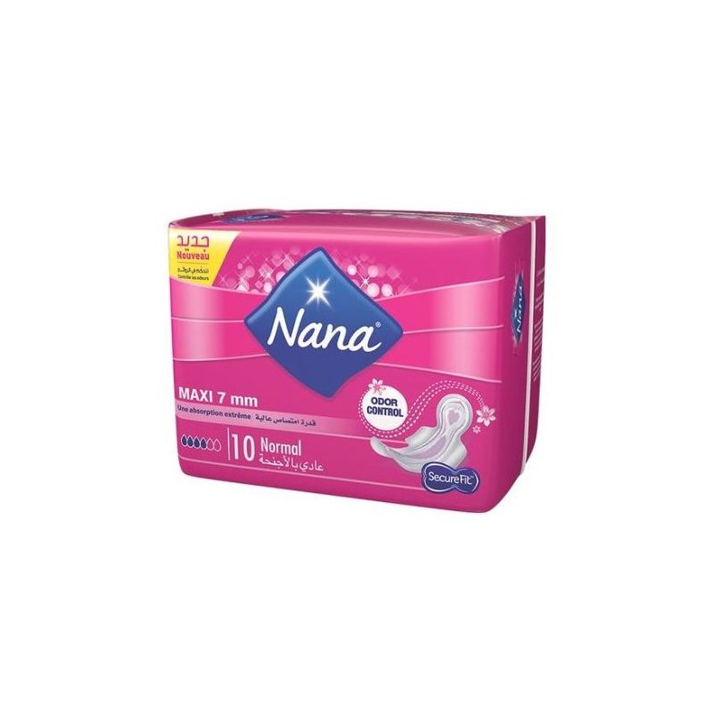 9 Serviettes Maxi Plus Nana 10mm