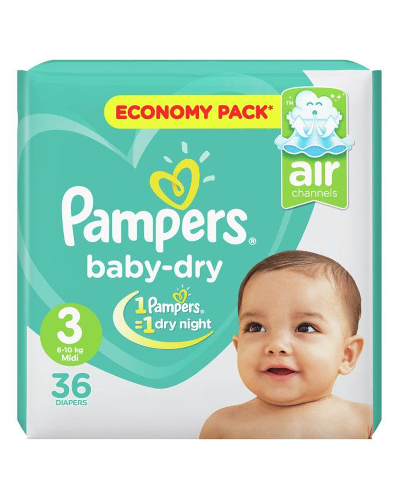 36 Couches Midi Pampers T3 (4 -9kg)