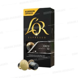[8711000360583] 10 Capsules Espresso Onyx Noir L'Or Compatibles Machines Nespresso (Intensité 12)