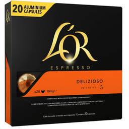 [8711000360798] 20 Capsules Espresso Delizioso  L'OR Compatibles Machines Nespresso (Intensité 5)